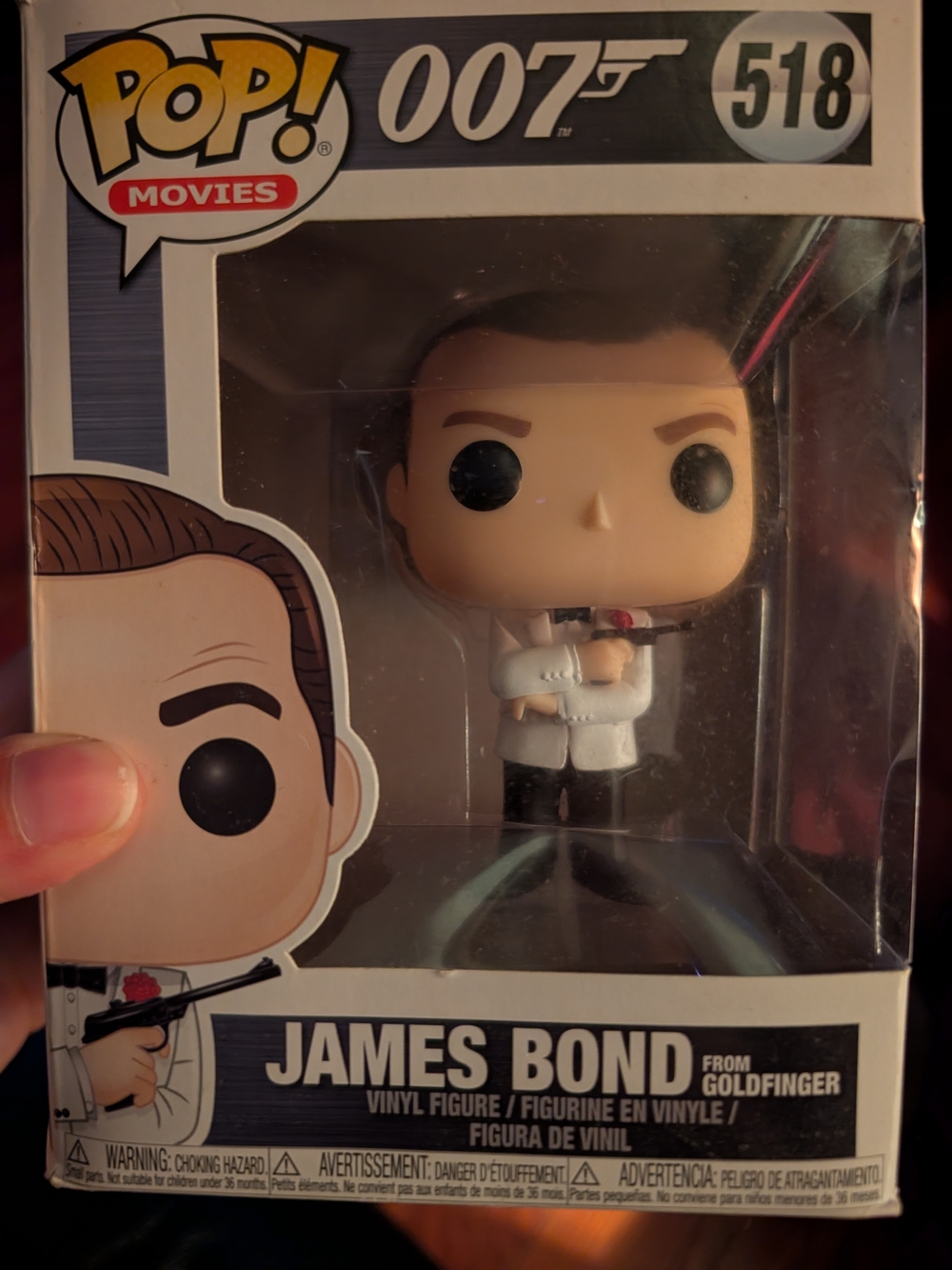 Funko Movies James Bond (Goldfinger) Vinyl Figure - White Outfit